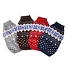 Dog Cat Sweater Snowflake Christmas Minimalist Casual / Daily Winter Dog Clothes Red Dark Blue Gray Costume Polyester Plush XS S M L