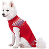 Dog Cat Sweater Snowflake Classic Christmas Casual / Daily Winter Dog Clothes Breathable Red Costume Fleece Polyster 10 12 14 16 18 20