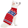 Dog Cat Sweater Snowflake Classic Christmas Casual / Daily Winter Dog Clothes Breathable Red Costume Fleece Polyster 10 12 14 16 18 20