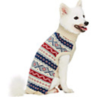 Dog Cat Sweater Snowflake Classic Christmas Casual / Daily Winter Dog Clothes Breathable White Costume Fleece Polyster 10 12 14 16 18 20