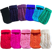Dog Cat Sweater Snowflake Classic Christmas Casual / Daily Winter Dog Clothes Puppy Clothes Dog Outfits Breathable White Black Purple Costume for Girl and Boy Dog Fleece Polyster XS S M L XL XXL miniinthebox