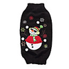 Dog Cat Sweater Snowflake Simple Style Winter Dog Clothes Black Costume Polyester XS S M L XL