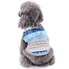 Dog Cat Sweater Snowflake Simple Style Winter Dog Clothes Blue Costume Polyester XXS XS S M L XL