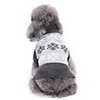 Dog Cat Sweater Snowflake Simple Style Winter Dog Clothes Gray Coffee Costume Polyester XS S M L
