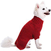 Dog Cat Sweater Solid Colored Classic Casual / Daily Winter Dog Clothes Breathable Red Blue Beige Costume Fleece Polyster 10 12 14 16 18 20