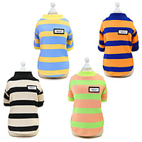 Dog Cat Sweater Stripes Stripes Dailywear Casual / Daily Winter Dog Clothes Puppy Clothes Dog Outfits Warm Black Blue Pink Costume for Girl and Boy Dog Padded Fabric S M L XL XXL miniinthebox