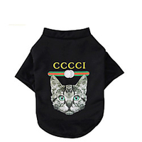 Dog Cat Sweatshirt Elegant Adorable Cute Dailywear Casual / Daily Dog Clothes Puppy Clothes Dog Outfits Breathable Red Black Costume for Girl and Boy Dog Cotton S M L XL XXL miniinthebox