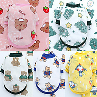 Dog Cat Sweatshirt Patterned Animal Adorable Cute Dailywear Casual / Daily Dog Clothes Puppy Clothes Dog Outfits Soft Blue Costume for Girl and Boy Dog Polyester XL miniinthebox