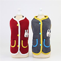 Dog Cat Sweatshirt Solid Colored Cute Sweet Dailywear Casual / Daily Winter Dog Clothes Puppy Clothes Dog Outfits Warm Red Gray Costume for Girl and Boy Dog Polyester Cotton S M L XL XXL miniinthebox