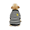 Dog Cat Sweatshirt Stripes Leisure Cute Dailywear Casual / Daily Winter Dog Clothes Puppy Clothes Dog Outfits Warm Black Red Costume for Girl and Boy Dog Padded Fabric S M L XL XXL miniinthebox