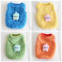 Dog Cat Sweatshirts Elegant Adorable Cute Dailywear Casual / Daily Dog Clothes Puppy Clothes Dog Outfits Breathable Yellow Blue Orange Costume for Girl and Boy Dog Fleece XXS XS miniinthebox