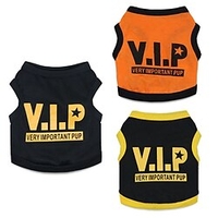 Dog Cat T-shirts Vest Puppy Clothes"es Sayings Euramerican British Dailywear Dog Clothes Puppy Clothes Dog Outfits Breathable Black Yellow Orange Costume for Girl and Boy Dog Polyster XS S M L miniinthebox