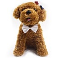 Dog Cat Tie / Bow Tie Bow Tie Bowknot Decoration Adjustable Flexible Folding Solid Colored Bowknot Fabric Yellow Red