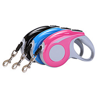 Dog Cat Training Leash Dog Leash Pet Walking Leash Retractable Adjustable Flexible Escape Proof With Anti-Slip Handle Outdoor Walking Footprint / Paw Nylon Small Dog Medium Dog Black Blue Pink Green miniinthebox