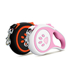 Dog Cat Training Leash Dog Leash Pet Walking Leash Retractable Adjustable Flexible Escape Proof With Anti-Slip Handle Outdoor Walking Footprint / Paw Nylon Small Dog Medium Dog Blue Pink Orange Green miniinthebox