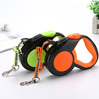 Dog Cat Training Leash Dog Leash Pet Walking Leash Retractable Adjustable Flexible Escape Proof With Anti-Slip Handle Outdoor Walking Footprint / Paw Nylon Small Dog Medium Dog Orange Green miniinthebox