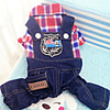 Dog Cat Vest Christmas Puppy Clothes Cowboy Punk Dog Clothes Puppy Clothes Dog Outfits Red Blue Green Costume for Girl and Boy Dog Polyester Canvas Mixed Material XS S M L XL XXL