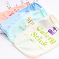 Dog Cat Vest Color Block"es Sayings Cute Sweet Dailywear Casual / Daily Dog Clothes Puppy Clothes Dog Outfits Soft Green Yellow Rosy Pink Costume for Girl and Boy Dog Cotton S M L XL 2XL miniinthebox