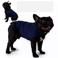 Dog Cat Vest Elegant Adorable Cute Dailywear Casual / Daily Dog Clothes Puppy Clothes Dog Outfits Breathable Blue Gray Costume for Girl and Boy Dog Cotton S M L miniinthebox