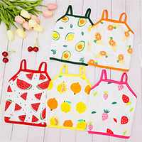 Dog Cat Vest Fruit Adorable Cute Dailywear Casual / Daily Dog Clothes Puppy Clothes Dog Outfits Breathable Yellow Red Pink Costume for Girl and Boy Dog Padded Fabric XS S M L XL XXL miniinthebox