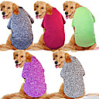 Dog Cat Vest Simple Stylish Simple Style Winter Dog Clothes Puppy Clothes Dog Outfits White Purple Red Costume for Girl and Boy Dog Cotton Fabric Plush 3XL 4XL 5XL 6XL 7XL 8XL