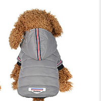 Dog Cat Vest Solid Colored Cute Casual / Daily Winter Dog Clothes Puppy Clothes Dog Outfits Warm Gray Costume for Girl and Boy Dog Polyester One-Size miniinthebox