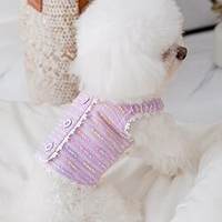 Dog Cat Vest Solid Colored Fashion Cute Casual / Daily Outdoor Dog Clothes Puppy Clothes Dog Outfits Soft Purple Costume for Girl and Boy Dog Cotton XS S M L XL XXL miniinthebox