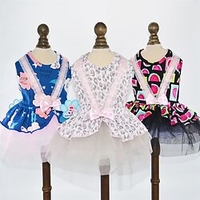 Dog Clothes Printed Tutu Skirt Pet Spring and Summer Dress Teddy Poodle Small Dog Princess Dress miniinthebox