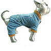 Dog Coat Denim Jacket / Jeans Jacket Pants Solid Colored Cowboy Euramerican Outdoor Winter Dog Clothes Puppy Clothes Dog Outfits Light Blue Costume for Girl and Boy Dog Cotton / Polyester Denim S M L