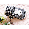 Dog Coat Dog Clothes Stripes Check Animal Black Padded Fabric Cotton Fabric Costume For Winter Unisex Keep Warm Leisure Cute