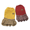 Dog Coat Dress Plaid Simple Style Casual / Daily Winter Dog Clothes Puppy Clothes Dog Outfits Breathable Yellow Red Costume for Girl and Boy Dog Cotton S M L XL XXL