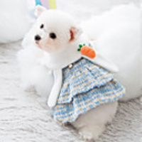Dog Coat Dress Rabbit / Bunny Casual / Sporty Cute Casual / Daily Winter Dog Clothes Breathable Blue Costume Fleece XS S M L XL XXL