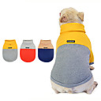 Dog Coat Hooded Shirts Tracksuit Bear Thick Velvet Casual / Daily Dog Clothes Puppy Clothes Dog Outfits Warm Yellow Blue Orange Costume for Girl and Boy Dog Fleece S M L XL XXL