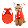 Dog Coat Hooded Shirts Tracksuit Fox Thick Velvet Casual / Daily Dog Clothes Puppy Clothes Dog Outfits Warm Orange Costume for Girl and Boy Dog Fleece S M L XL XXL