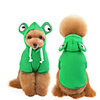 Dog Coat Hooded Shirts Tracksuit Frog Thick Velvet Casual / Daily Dog Clothes Puppy Clothes Dog Outfits Warm Green Costume for Girl and Boy Dog Fleece S M L XL XXL