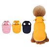 Dog Coat Hooded Shirts Tracksuit Solid Colored Thick Velvet Casual / Daily Dog Clothes Puppy Clothes Dog Outfits Warm Yellow Blue Pink Costume for Girl and Boy Dog Fleece S M L XL XXL