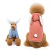 Dog Coat Hoodie Rabbit / Bunny Thick Velvet Casual / Daily Winter Dog Clothes Warm Red Blue Costume Fleece S M L XL XXL