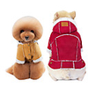 Dog Coat Hoodie Solid Colored Thick Velvet Casual / Daily Winter Dog Clothes Warm Red Brown Coffee Costume Cotton S M L XL XXL