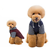 Dog Coat Hoodie Solid Colored Thick Velvet Casual / Daily Winter Dog Clothes Warm Red Dark Blue Costume Fleece S M L XL XXL
