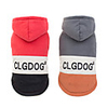 Dog Coat Hoodie Stripes Cute British Casual / Daily Winter Dog Clothes Puppy Clothes Dog Outfits Breathable Red Gray Costume for Girl and Boy Dog Polyster S M L XL XXL