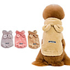 Dog Coat Hoodie Tracksuit Solid Colored Thick Velvet Casual / Daily Dog Clothes Puppy Clothes Dog Outfits Warm Yellow Pink Gray Costume for Girl and Boy Dog Coral Fleece S M L XL XXL