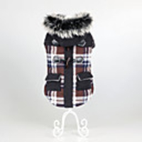Dog Coat Hoodie Winter Dog Clothes Purple Orange Costume Cotton XS S M L XL