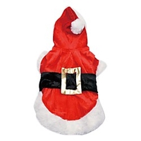 Dog Coat Hoodie Winter Dog Clothes Red Costume Polar Fleece Character Keep Warm Fashion Christmas XXS XS S M L