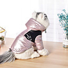 Dog Coat Jacket Color Block Casual / Sporty Fashion Casual / Daily Winter Dog Clothes Breathable Blue Pink Silver Costume Cotton S M L XL XXL