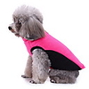 Dog Coat Jacket Color Block Cool Casual / Daily Winter Dog Clothes Warm Red Fuchsia Blue Costume Cotton Polyster S M L XL