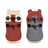 Dog Coat Jacket Plaid British Gentle Casual / Daily Winter Dog Clothes Puppy Clothes Dog Outfits Breathable Orange Gray Costume for Girl and Boy Dog Fleece S M L XL XXL