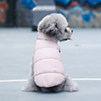Dog Coat Jacket Solid Colored Ordinary Classic Style Casual / Daily Outdoor Winter Dog Clothes Puppy Clothes Dog Outfits Breathable Black Yellow Pink Costume for Girl and Boy Dog Cotton S M L XL XXL