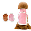 Dog Coat Jacket Solid Colored Thick Velvet Casual / Daily Winter Dog Clothes Warm Pink Brown Costume Fleece S M L XL XXL