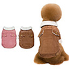Dog Coat Jacket Solid Colored Thick Velvet Casual / Daily Winter Dog Clothes Warm Pink Coffee Costume Fleece S M L XL XXL