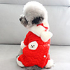 Dog Coat Jumpsuit Animal Cute Thick Velvet Christmas Casual / Daily Winter Dog Clothes Puppy Clothes Dog Outfits Breathable Red Costume for Girl and Boy Dog Cotton S M L XL XXL
